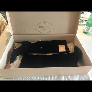 Prada suede boots